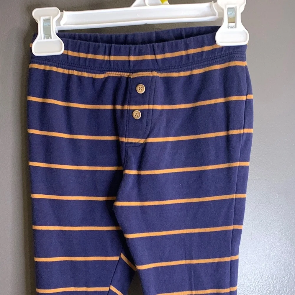 Gymboree Striped Navy and brown Kids Bottoms size 3T - Picture 2 of 3